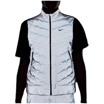Nike Therma-Fit ADV Reflective Silver Running Vest FZ1131 035 Size LARGE NWT - Image 1 of 4