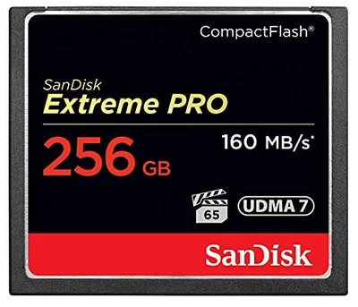 【256GB】 SanDisk Compact Flash 160MB/s 1067x UDMA7 Compatible Overseas Retail Ext - Image 1 of 4