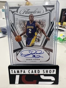 2023-24 Panini Flawless Derek Fisher Auto #FA-FSH Silver 25/25 Lakers - Picture 1 of 2