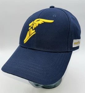 Goodyear Collection Hat Blue Wingfoot Embroidered Logo Snapback Racing Cap NEW - Picture 1 of 8