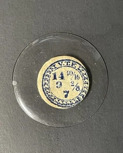 14-10/16 :7 Ligne NOS Glas Taschenuhr Kristall - Bild 1 von 2