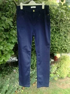 MARKS & SPENCER PER UNA INDIGO BLUE CANVAS STRAIGHT LEG JEANS SIZE 12 UNWORN - Picture 1 of 10