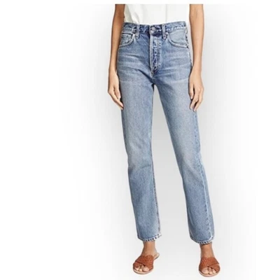 Citizens of Humanity Charlotte High Rise Straight Leg Jeans Denim Wynnwood - Image 1 of 4
