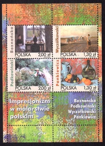Poland 2005 Sc# 3805 MNH S/S - Paintings by Polish Impressionists - Picture 1 of 2