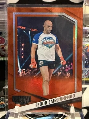 2025 Panini PFL Combat Anthology FEDOR EMELIANENKO #30 ORANGE Parallel #/99 TZ - Image 1 of 2