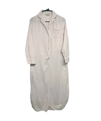 Camisón pequeño rosa franela vintage Christian Dior Neuman Marcus Grannycore Foto 1 de 4