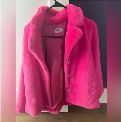  Abrigo de piel sintética de cristal Elle Lola + The Boys talla 12 Foto 1 de 4