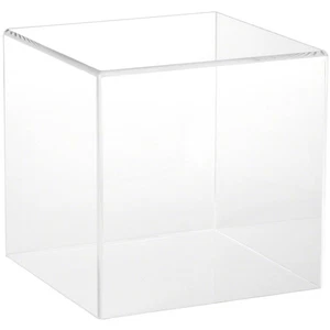 Plymor Clear Acrylic Display Case with No Base, 8" x 8" x 8" - Picture 1 of 1