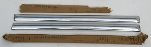 1949-1950 Pontiac Chieftain 4dr NOS rear door front moldings 4567068-69 - Picture 1 of 5