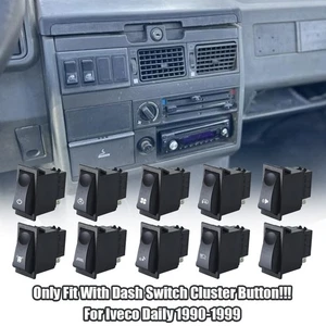 For Iveco Daily 1990-1999 Push Center Console Control Dashboard Switch Button - Picture 1 of 13