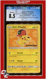 SM Black Star Promo SM110 Ash's Pikachu I Choose You! CGC 8.5 - Picture 1 of 2