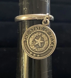 James Avery Texas Siegel drei Sterne Hänger Ring Sterlingsilber nicht mehr produziert Größe 5,5 - Bild 1 von 6