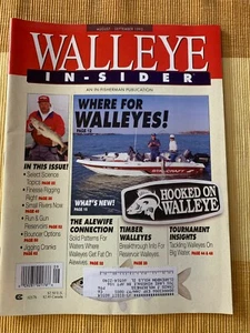Walleye In-sider Fishing Magazine, Aug, Sept. 95, Tournament Insights - Imagen 1 de 3