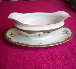 Noritake (Navarra) 9" GRAVY BOWL CON PLACA ATT USADO EN EXCELENTE ESTADO - Imagen 1 de 4