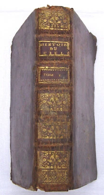 1738 Histoire du Ciel - Tome 1 - Epoque Louis XV avec gravures - Photo 1/4