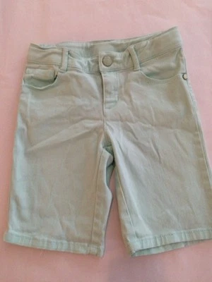 Gymboree Size 6 Adjustable Waist Green Bermuda Shorts - Image 1 of 4