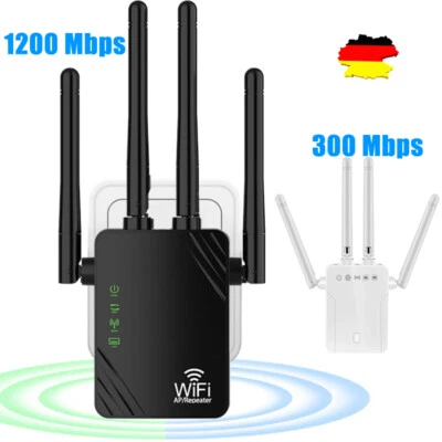 300/1200M WLAN Repeater Router Range Wifi Signal Verstärker Access Point Booster - Bild 1 von 4