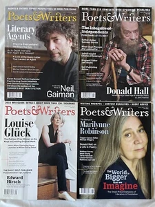 Poets & Writers Magazine Lot of 4 Issues Neil Gaiman, Donald Hall, Judy Blume - Picture 1 of 2