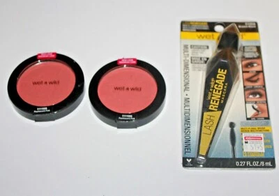 Wet N Wild ColorIcon Blush #1111555 Pearlescent Pink Lot Of 2 Sealed + Gift  - Image 1 of 2