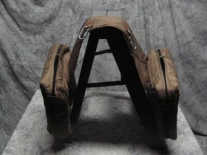 Saddle Bag New Heavy Duty Nylon Quilted, Lined, Zipper Closure Never Used - Picture 1 of 7
