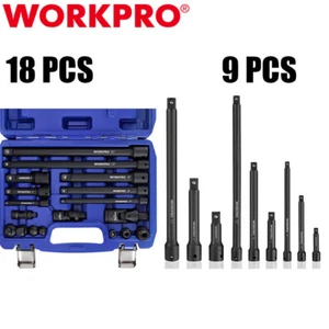 WORKPRO 18PC/9PCS Impact Driver Extension Bar Drive Socket Extension Accessories - Picture 1 of 27