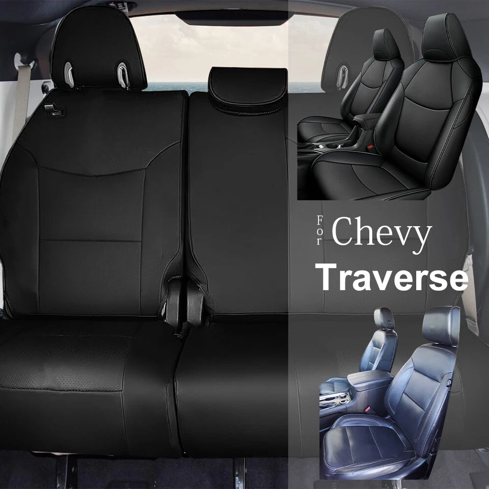 For Chevrolet Traverse L LS 2018-2024 Car 8-Seat Covers Replace 40/60 split Foto 1 de 4