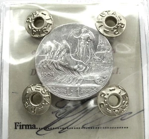Savoia (Vittorio Emanuele III) da 1 LIRA 1908 - Bild 1 von 6