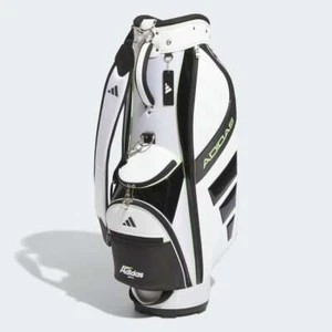Adidas Golf Cart Bag IN6670 Lightweight 5-way White Black Green Spark New # - Picture 1 of 5