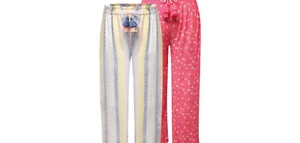 Two (2) Jessica Simpson™ Youth Size XS (5/6) ~ Pink Ditsy ~ Multi Striped Pants - Picture 1 of 9