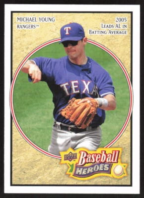 2008 Upper Deck Baseball Heroes #167 Michael Young - Image 1 of 2