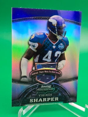 DARREN SHARPER 2008 Bowman Sterling Pro Bowl Game Jersey Refractor VIKINGS /199 - Image 1 of 2