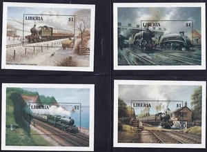 LIBERIA 1994 MNH, LOCOMOTIVES - Picture 1 of 2