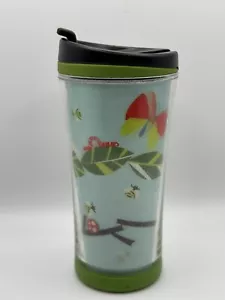 Starbucks BUTTERFLIES & LADYBUGS 6" Travel Tumbler Coffee Mug w/Lid 2007 - Picture 1 of 8