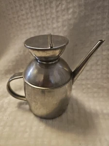 IPAC ITALY INOX Vintage StainlessSteel 18/10 Oil Vinegar Cruet Dispenser Italian - Picture 1 of 5