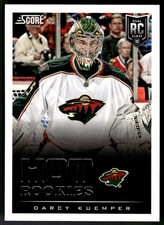 2013-14 Score Hot Rookies Darcy Kuemper Rookie Minnesota Wild #601