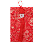  Brokatowa czerwona koperta torba do przechowywania pieniędzy pończochy grafika smakołyki