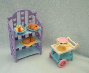 Learning Curve Caring Corners LCB dolls house - Shelf unit, trolley & food - Picture 1 of 3