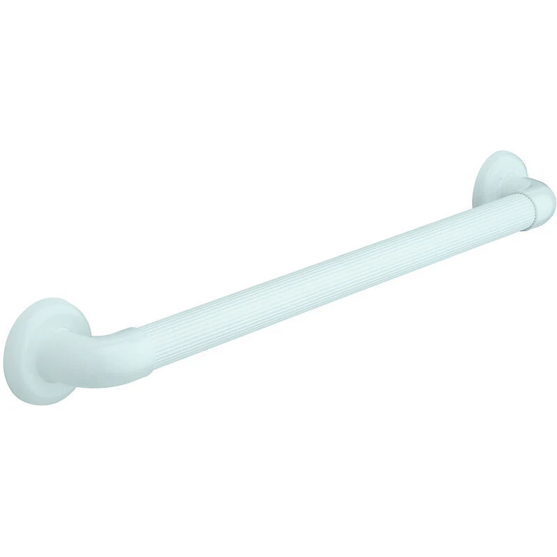 831070 Haltegriff inkl.Schrauben Bad Handlauf PVC weiß bis 120kg 457x85x35 mm - Bild 1 von 1