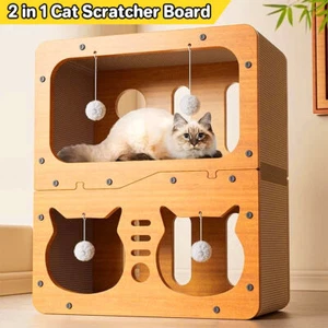Wear-resistant Cat Scratch Board House Four Seasons Cat Climbing Tower Toy Nest - Picture 1 of 12