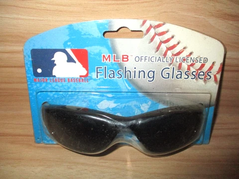 New York Mets Sunglasses Officially Licensed Baseball Black Flashing Glasses Cover