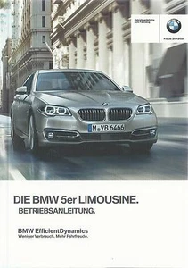 BMW Serie 5 LIMOUSINE F10 manual de instrucciones 2014 manual BA - Imagen 1 de 1