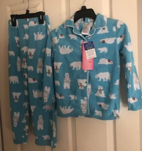 Komar Kids 2 Piece Flannel Pjs NWT - Polar Bear 6/6x - Picture 1 of 6