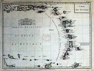 Antique map, Tardieu, Carte des Antilles - Picture 1 of 1