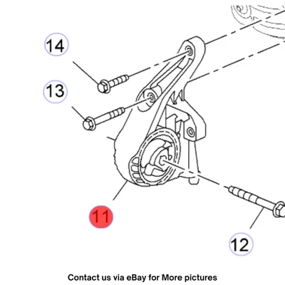 2010 Chevrolet Cruze Front Transmission Mount Used OEM 13266524 - Image 1 of 4