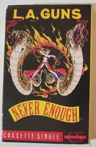 L.A. Guns “Never Enough” cassingle 1989 - Rare glam/sleaze metal - Picture 1 of 6
