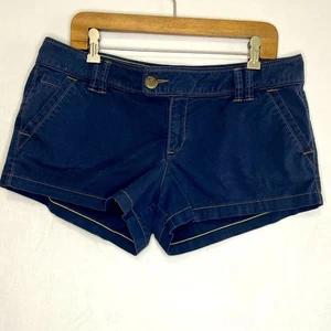 American Eagle Vintage Y2K Women's Navy Blue Chino Shorts Size 12 - Picture 1 of 4