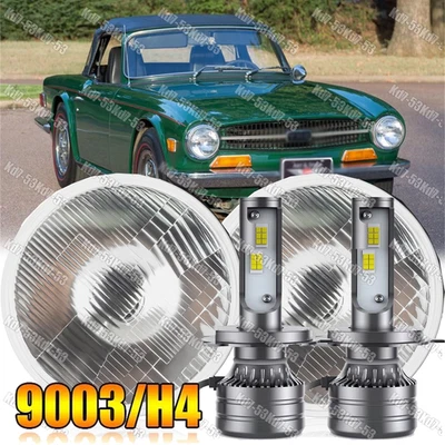 2x Faro LED de 7 pulgadas Lámpara sellada de haz alto/bajo para Triumph TR6 1969-1976 EE. UU. Foto 1 de 4