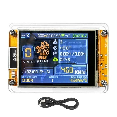 SODIAL NMMiner NerdMiner V2 468KH/S Hashrate Lottery Miner ESP32 2,8 Displ1049