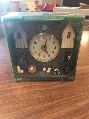 Seattle Mariners MLB Baseball Sports Team Resin Table Clock Ms1 Cover