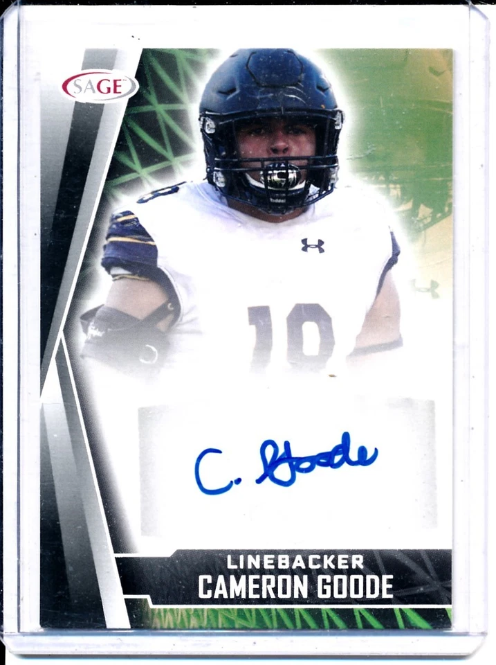 2022 Sage High Series Football Base Auto #A-CG Cameron Goode - California - Image 1 of 1